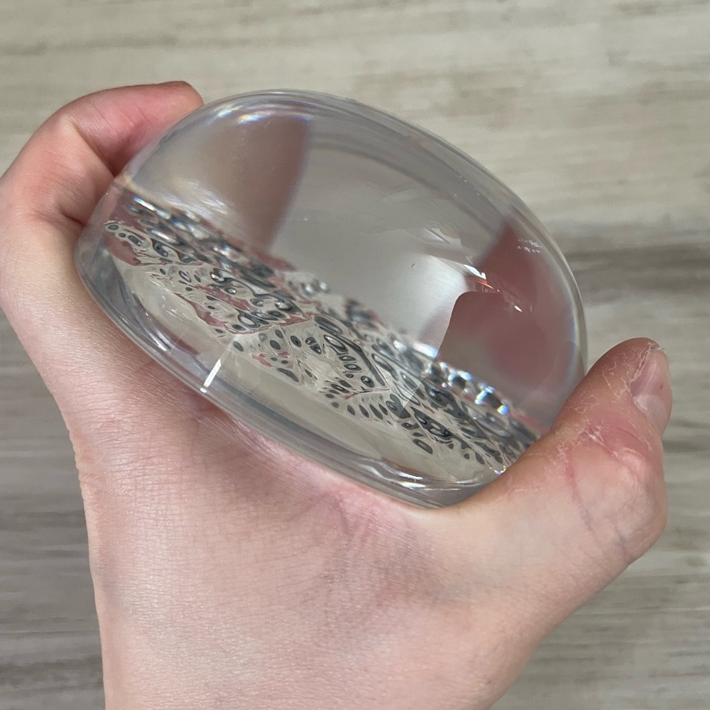Glass Snowflake Paperweight - Picture 4 of 7